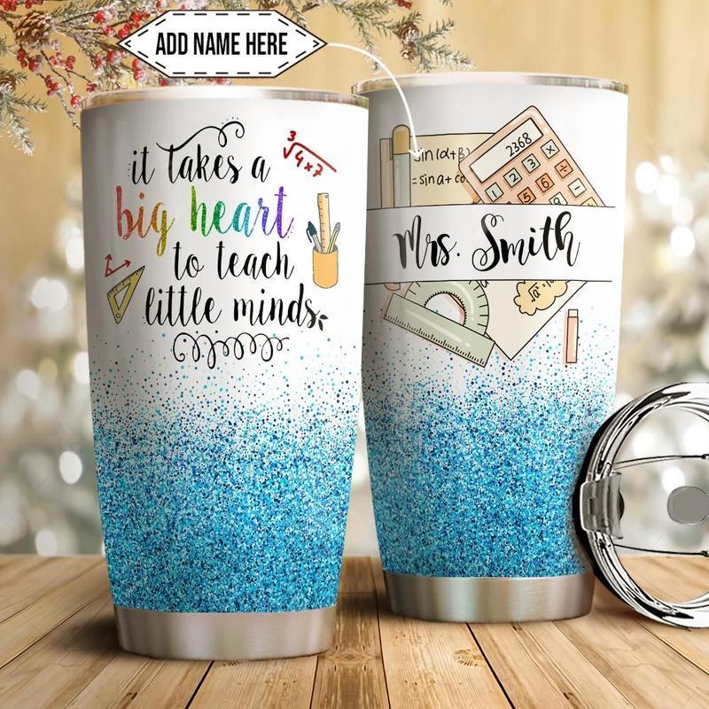 Personalized Math Teacher Stainless Steel Skinny Tumbler Bulk, Double Wall  Vacuum Slim Water Tumbler Cup With Lid, Reusable Metal Travel Coffee Mug  Meaningful Gift For Teacher – Love Mine Gifts