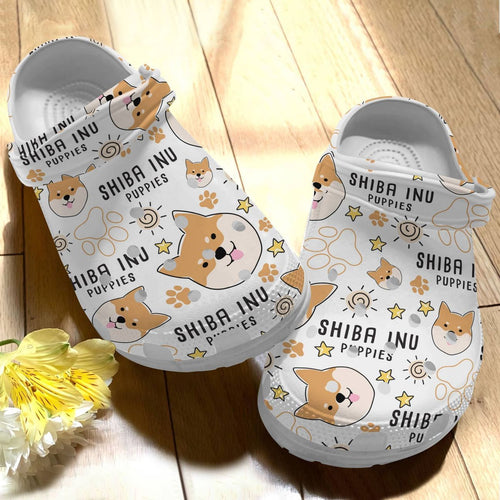 Dog Fashionstyle For Women Men Kid Print 3D Shiba Inu V4 Personalized Clogs