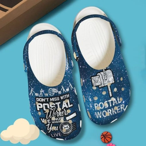 Postal Worker We Know Where You Are Sku 1882 Custom Sneakers Name Shoes Personalized Clogs