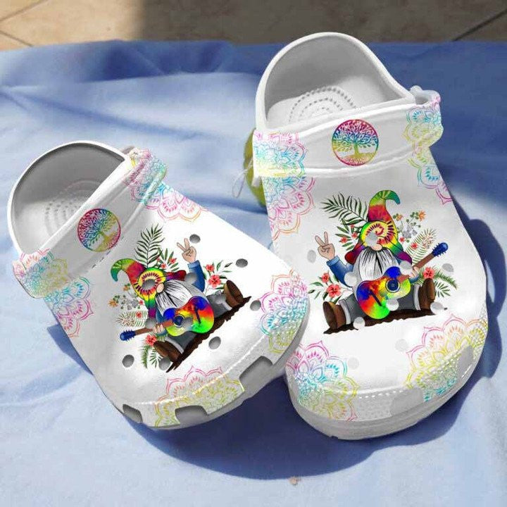 Happy Hippie Gnome Pattern Shoes Personalized Clogs – Love Mine Gifts