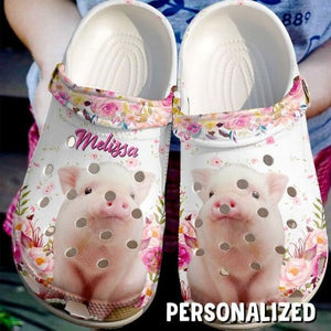 Farmer Cute Pig Name Shoes Personalized Clogs