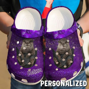 Otter Baby In Pocket Sku 1722 Custom Sneakers Name Shoes Personalized Clogs