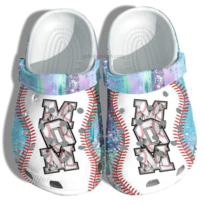 Baseball Mom Hippie Twinkle Shoes Gift Mama- Baseball Line Shoes Gift Mother Day Personalized Clogs