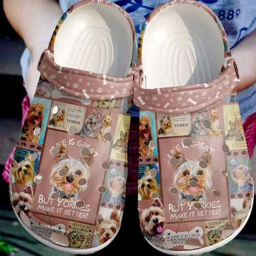 Yorkies Lover Personalized Clogs