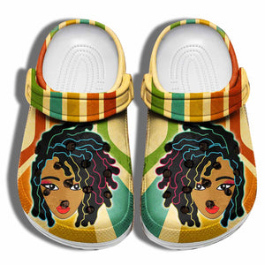 Black Girl Hair Juneteenth Shoes - Africa Culture Black Women Shoes Gifts Daughter Girls Personalized Clogs