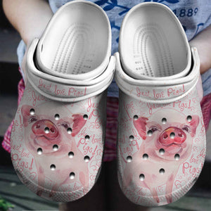 Just A Girl Who Loves Pig Custom Shoes Birthday Gift - Farm Halloween Shoes Gift - Cr-Drn064 Personalized Clogs