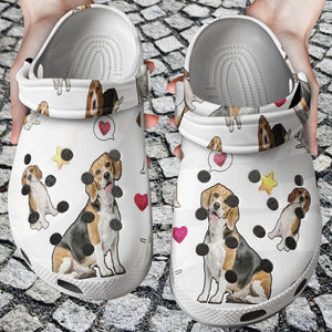 Dog - Beagle Love Personalized Clogs