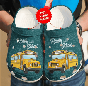 Bus Driver Ready For School Shoes Personalized Clogs