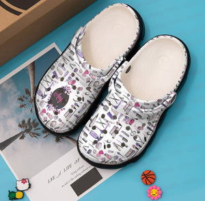 Makeup Personalized Clog, Custom Name, Text, Color, Number Fashion Style For Women, Men, Kid, Print 3D Makeup