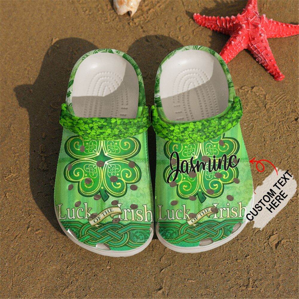 Irish Personalized Clog, Custom Name, Text, Color, Number Fashion Style For Women, Men, Kid, Print 3D Irish Lucky