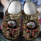 Hunting Personalized Clog, Custom Name, Text, Color, Number Fashion Style For Women, Men, Kid, Print 3D Hunting Skull