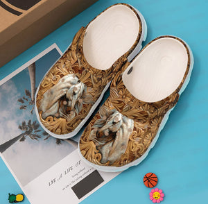 Horse Personalized Clog, Custom Name, Text, Color, Number Fashion Style For Women, Men, Kid, Print 3D Beautiful Horse