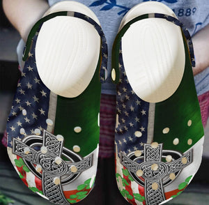Irish Personalized Clog, Custom Name, Text, Color, Number Fashion Style For Women, Men, Kid, Print 3D Holly Irish