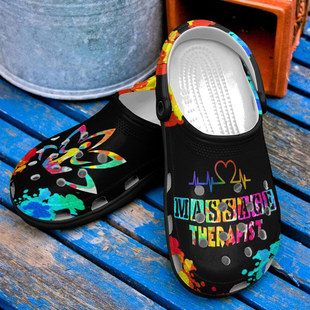 Massage Therapist Personalized Clog, Custom Name, Text, Color, Number Fashion Style For Women, Men, Kid, Print 3D I Am A Massage Therapist