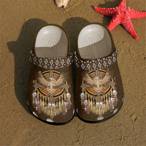 Native American Personalized Clog, Custom Name, Text, Color, Number Fashion Style For Women, Men, Kid, Print 3D Owl