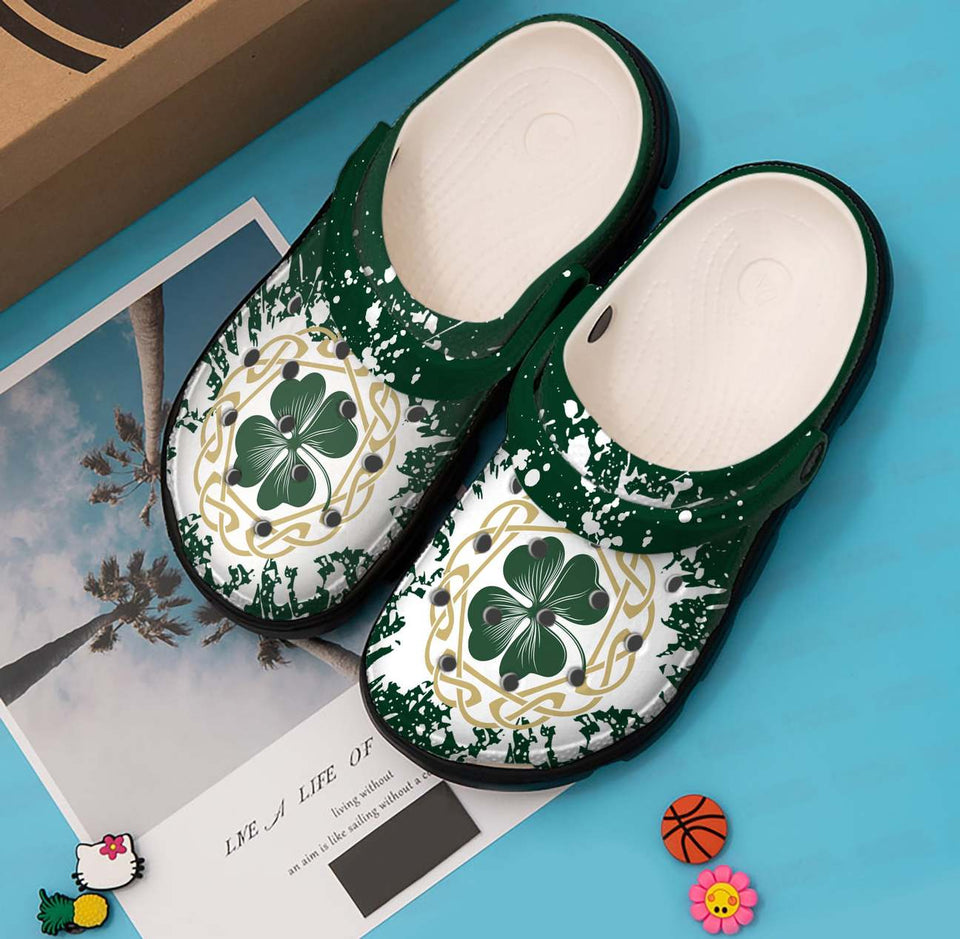 Clog Irish Personalized Clog, Custom Name, Text, Color, Number Fashion Style For Women, Men, Kid, Print 3D Lucky Irish - Love Mine Gifts