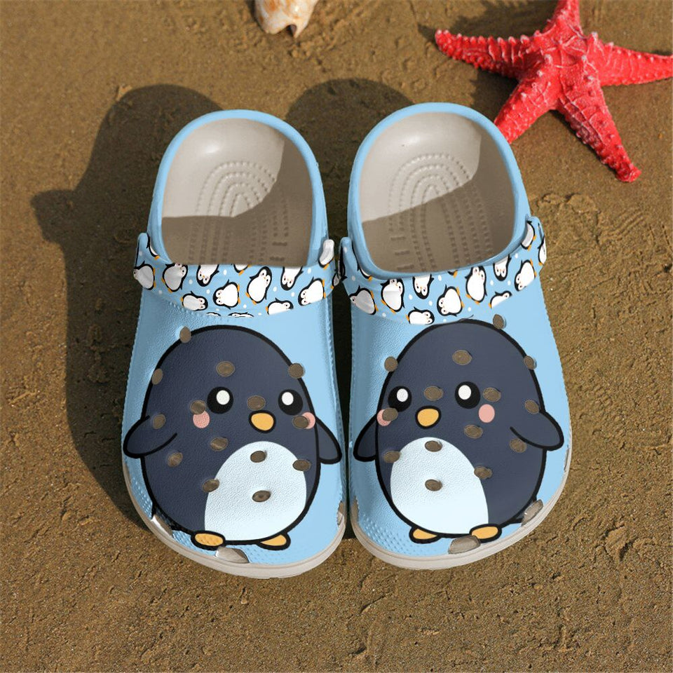 Penguin Personalized Clog, Custom Name, Text, Color, Number Fashion Style For Women, Men, Kid, Print 3D Super Cute