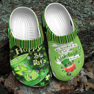 Irish Personalized Clog, Custom Name, Text, Color, Number Fashion Style For Women, Men, Kid, Print 3D Green