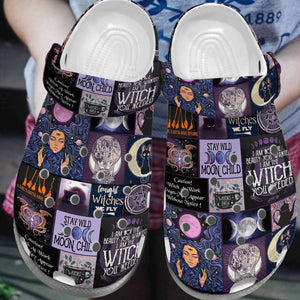 Clog Wicca Personalized Clog, Custom Name, Text, Color, Number Fashion Style For Women, Men, Kid, Print 3D Witches - Love Mine Gifts