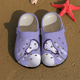 Clog Lacrosse Personalized Clog, Custom Name, Text, Color, Number Fashion Style For Women, Men, Kid, Print 3D Purple - Love Mine Gifts