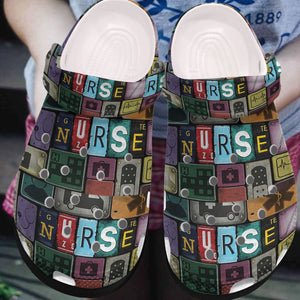 Nurse Personalized Clog, Custom Name, Text, Color, Number Fashion Style For Women, Men, Kid, Print 3D Proud Nurses 1