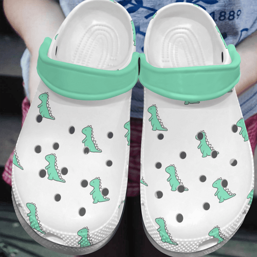 Clog Dinosaur Personalized Clog, Custom Name, Text, Color, Number Fashion Style For Women, Men, Kid, Print 3D Baby Dino - Love Mine Gifts