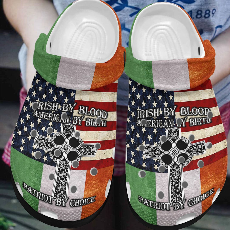 Irish Personalized Clog, Custom Name, Text, Color, Number Fashion Style For Women, Men, Kid, Print 3D Irish By Blood