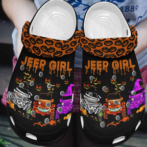 Clog Jeep Personalized Clog, Custom Name, Text, Color, Number Fashion Style For Women, Men, Kid, Print 3D Jeep Girl Halloween - Love Mine Gifts