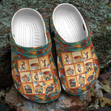 Clog Native American Personalized Clog, Custom Name, Text, Color, Number Fashion Style For Women, Men, Kid, Print 3D Happy Life - Love Mine Gifts