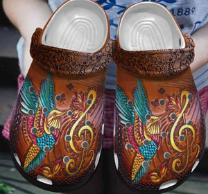 Hummingbird Personalized Clog, Custom Name, Text, Color, Number Fashion Style For Women, Men, Kid, Print 3D Garden Melody