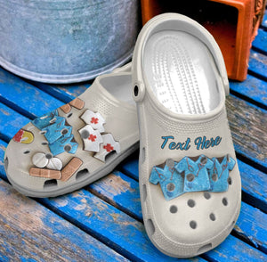 Nurse Personalized Clog, Custom Name, Text, Color, Number Fashion Style For Women, Men, Kid, Print 3D Nursing On