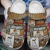 Clog Hunting Personalized Clog, Custom Name, Text, Color, Number Fashion Style For Women, Men, Kid, Print 3D Deer Hunter - Love Mine Gifts
