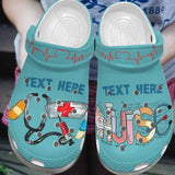 Nurse Personalized Clog, Custom Name, Text, Color, Number Fashion Style For Women, Men, Kid, Print 3D Nurse Life