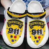 Clog Dispatcher Personalized Clog, Custom Name, Text, Color, Number Fashion Style For Women, Men, Kid, Print 3D My Heart Answer Every Call - Love Mine Gifts