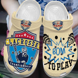 Clog Lacrosse Personalized Clog, Custom Name, Text, Color, Number Fashion Style For Women, Men, Kid, Print 3D Lovely Lacrosse Champion - Love Mine Gifts