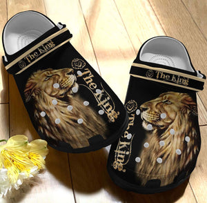 King Lion Personalized Clog, Custom Name, Text, Color, Number Fashion Style For Women, Men, Kid, Print 3D