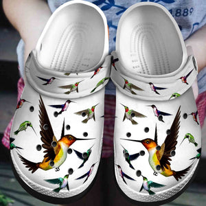 Hummingbird Personalized Clog, Custom Name, Text, Color, Number Fashion Style For Women, Men, Kid, Print 3D Playfulness