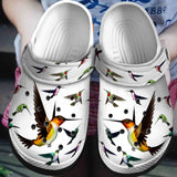 Hummingbird Personalized Clog, Custom Name, Text, Color, Number Fashion Style For Women, Men, Kid, Print 3D Playfulness