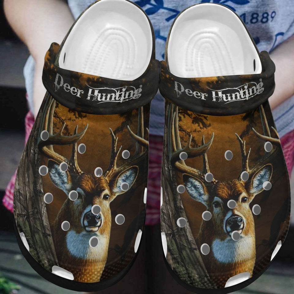 Hunting Personalized Clog, Custom Name, Text, Color, Number Fashion Style For Women, Men, Kid, Print 3D It'S My Hobby