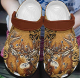 Hunting Personalized Clog, Custom Name, Text, Color, Number Fashion Style For Women, Men, Kid, Print 3D Wooden Deer