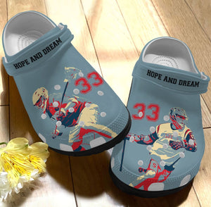 Clog Lacrosse Personalized Clog, Custom Name, Text, Color, Number Fashion Style For Women, Men, Kid, Print 3D Lacrosse Lover - Love Mine Gifts