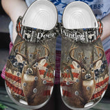Hunting Personalized Clog, Custom Name, Text, Color, Number Fashion Style For Women, Men, Kid, Print 3D American Deer Hunting