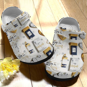 Nurse Personalized Clog, Custom Name, Text, Color, Number Fashion Style For Women, Men, Kid, Print 3D Pattern
