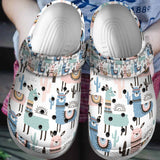 Llama Personalized Clog, Custom Name, Text, Color, Number Fashion Style For Women, Men, Kid, Print 3D Llama Pattern