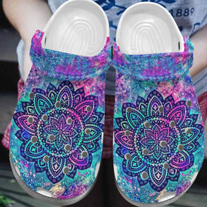 Hippie Personalized Clog, Custom Name, Text, Color, Number Fashion Style For Women, Men, Kid, Print 3D Amazing Hippie Flower