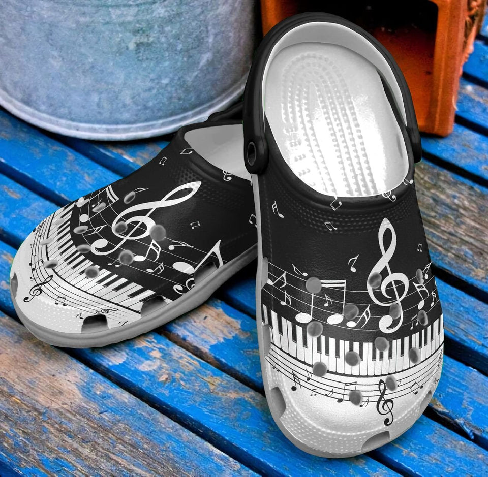 Music Personalized Clog, Custom Name, Text, Color, Number Fashion Style For Women, Men, Kid, Print 3D Part Of Me