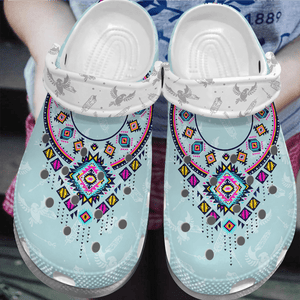 Native American Personalized Clog, Custom Name, Text, Color, Number Fashion Style For Women, Men, Kid, Print 3D The Eagle
