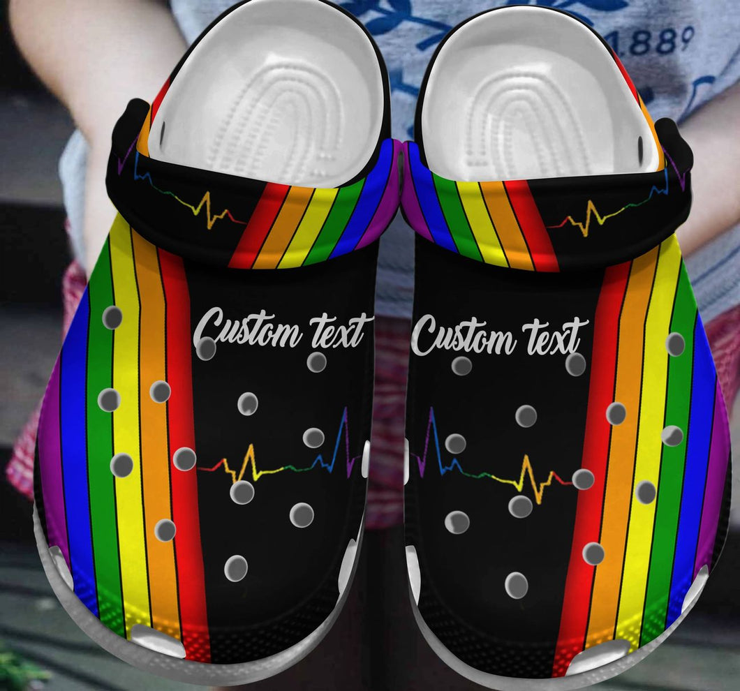 Lgbt Personalized Clog, Custom Name, Text, Color, Number Fashion Style For Women, Men, Kid, Print 3D Color Of Love