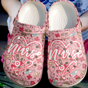 Clog Nurse Personalized Clog, Custom Name, Text Lovely Nurse Life, Fashion Style For Women, Men, Kid, Print 3D - Love Mine Gifts