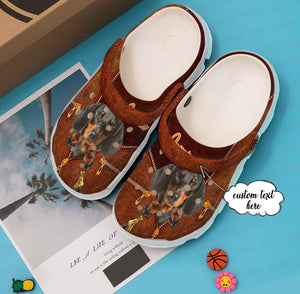 Clog Dachshund Personalized Clog, Custom Name, Text Cool Dachshund, Fashion Style For Women, Men, Kid, Print 3D - Love Mine Gifts